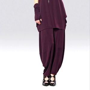 Code Vitesse Harem Pants M Aubergine